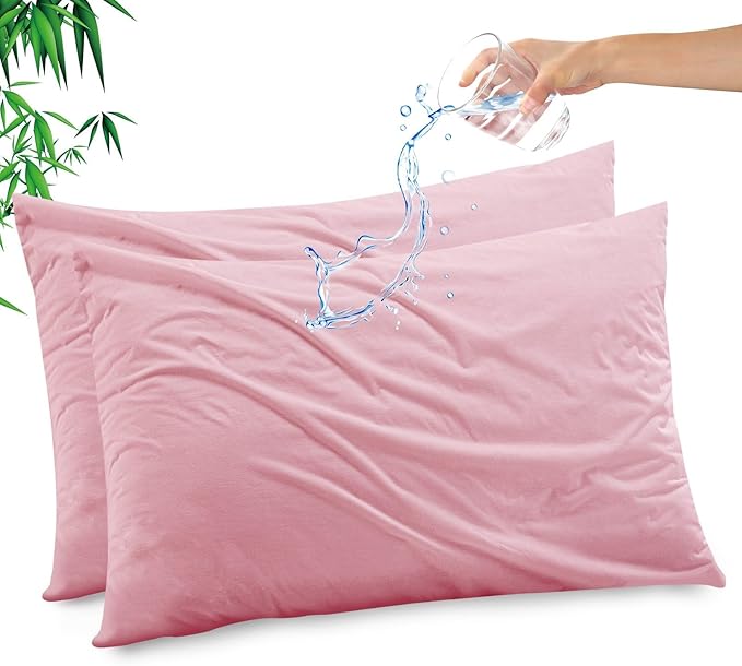 Gogreen Bamboo Rayon Waterproof Pillow Protector, Breathable Pillow Cover by GOGREEN