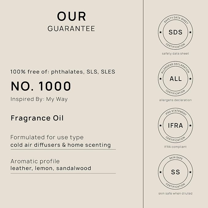 VINEVIDA Scent № 1000 Inspired by My Way Diffuser Oil; Hotel Scents - Image 8