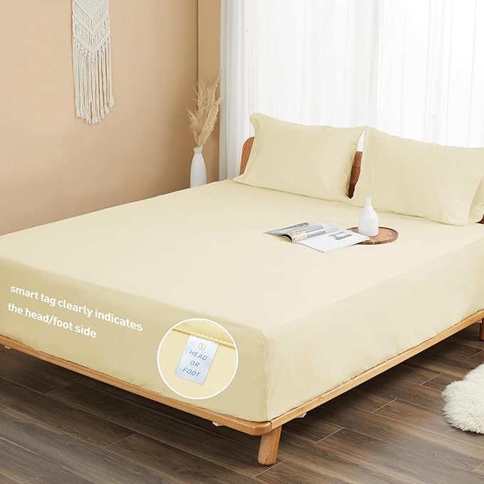 Sunflower King Fitted Sheet, 1-Piece Deep Pocket Fitted Bottom Sheet 16" - Image 7
