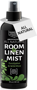Aromasong Eucalyptus & Wild Mint Linen and Room Spray, Natural Aromatic Mist by Aromasong