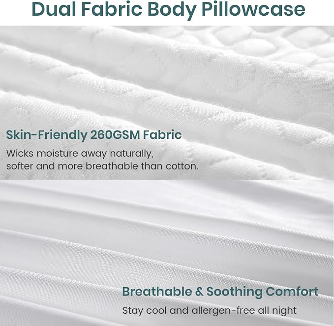 Rainmr Extra Long Body Pillow Memory Foam 160x50cm – Body Pillows - Image 6