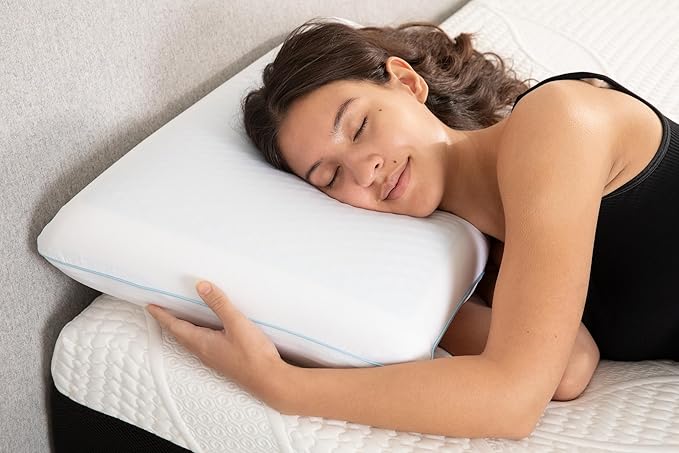 Cool Gel Cooling Pillow for Sleeping, Standard Size Cooling Memory Foam Pillow - Image 4