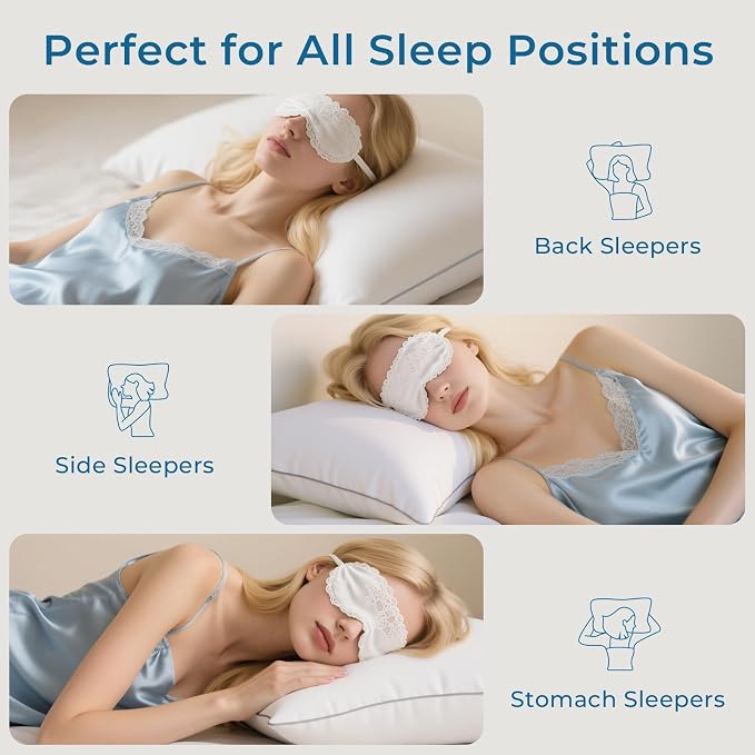 Sasttie Standard Pillow, Single Full Size Bed Pillow - Image 5