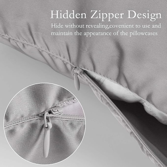 JOGJUE Silk Pillowcase for Hair and Skin 2 Pack 100% Mulberry Silk Bed - Image 4