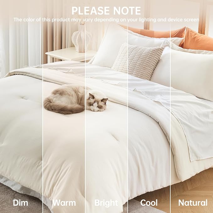 MUXHOMO Oversized Queen Comforter Sets, All Season Ultra Soft Down Alternative - Image 9