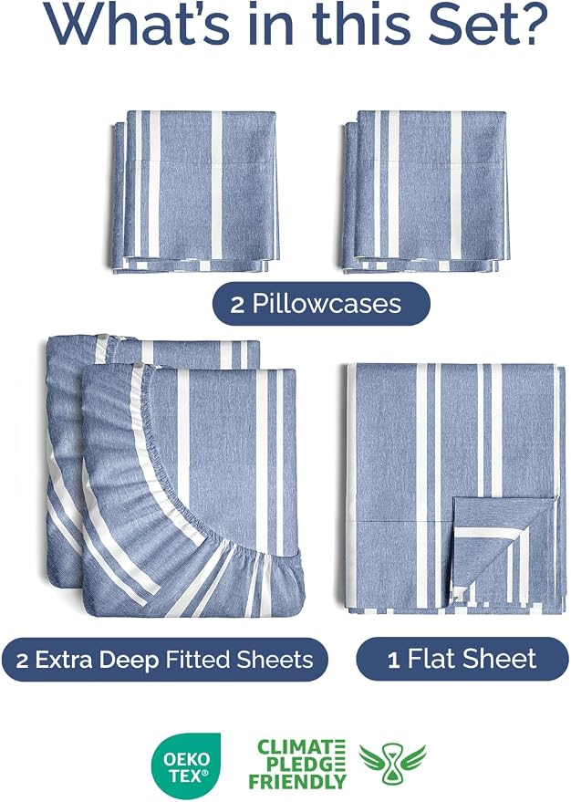 Extra Deep Split King Sheet Set - Image 2