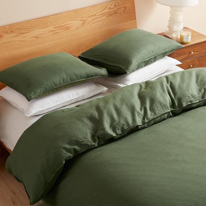 DAPU 100% Linen Duvet Cover, Pure Natural French Flax Linen - Image 5