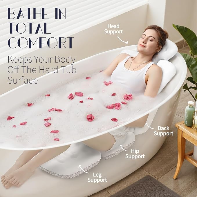 Full Body Bath Pillow for Bathtub, Thick Bathtub Cushion, Luxury Tub Pillow for - Image 3