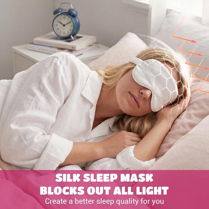 Cutecrop 50 Pcs Silk Sleep Mask Blackout - Image 6