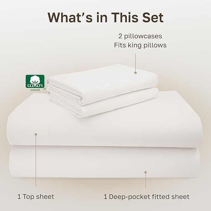 California Design Den Deep Pocket King Sheets Set - Image 4