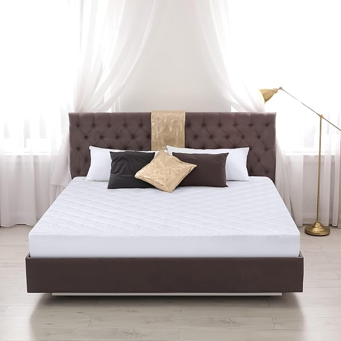 Utopia Bedding 2 Pack Quilted Fitted Mattress Pad, King Size, Elastic Fitted - Image 7