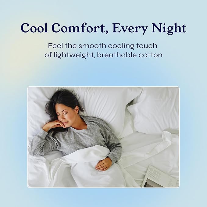 California Design Den Soft 100% Cotton Full Sheet Set, 400 TC Good Housekeeping - Image 9