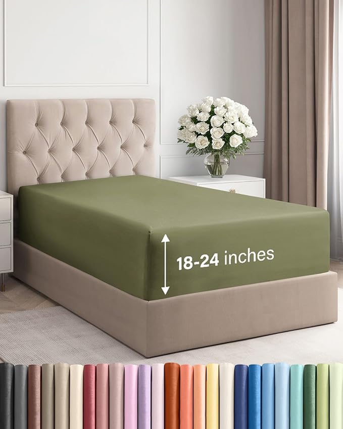 Extra Deep Twin Fitted Sheet by CGKUnlimited