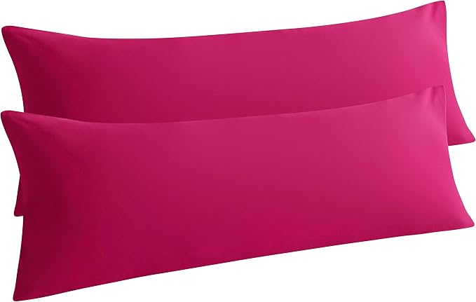 NTBAY Body Pillowcase Set of 2, 20x54 inches, Fade Resistant, Microfiber by NTBAY