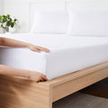 Twin Fitted Sheet Only with Full Elastic & Built in Corner Sheet Straps to by SweetHomeCollection
