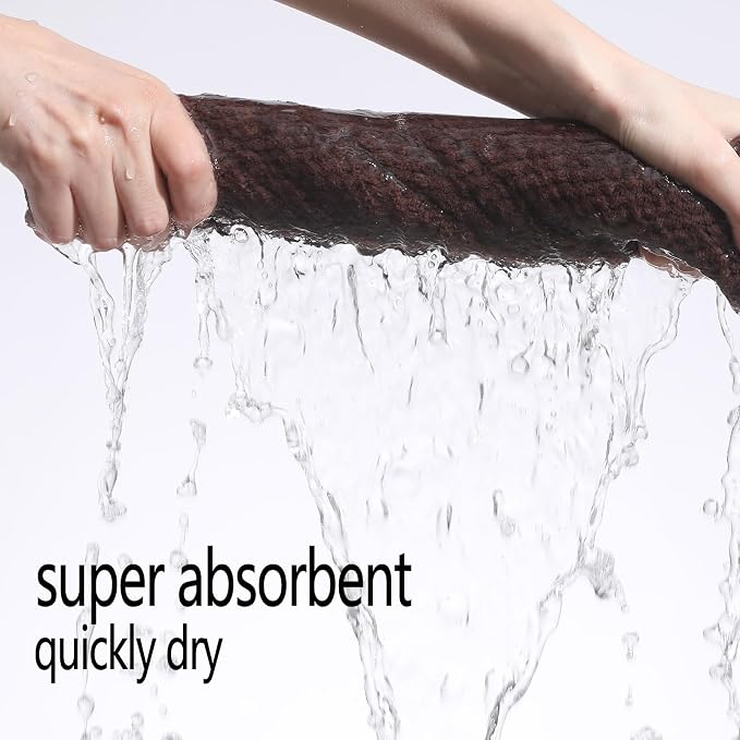 YTYC 29x59 Inch Extra Large Bath Towels Set of 6 Quick Dry Super Soft - Image 5