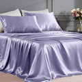 FreshCulture Satin Sheets Queen Size Bed Set- 4 Piece Luxury Soft Silky Queen by FreshCulture