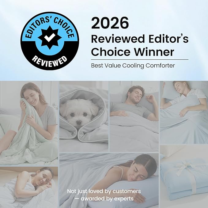 Cozy Bliss Cooling Comforter Twin Size, Cooling Blankets - Image 3