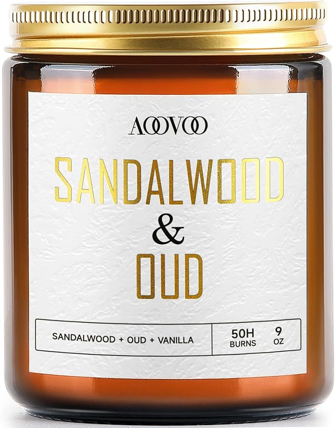 AOOVOO Sandalwood Oud Candle by AOOVOO