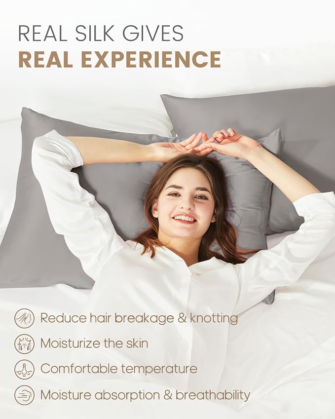 THXSILK 100% Mulberry Silk Pillowcase - Image 3