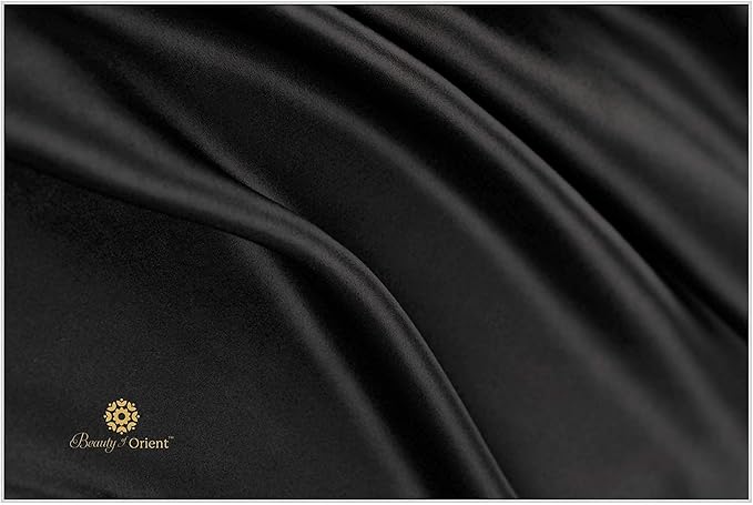 19 Momme Premium Mulberry Black Silk Pillowcase - Image 6
