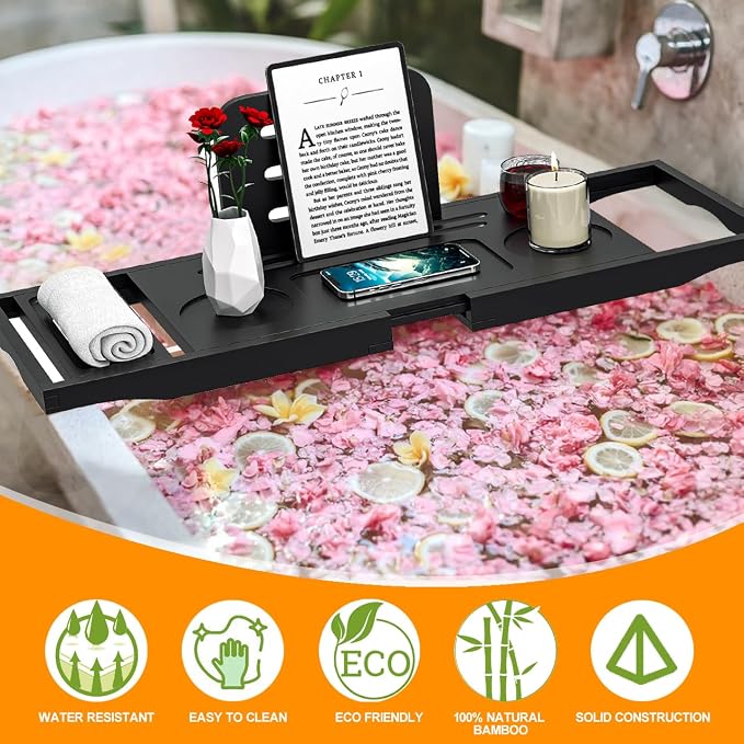 Banlilu Premium Bathtub Caddy Tray - Image 6
