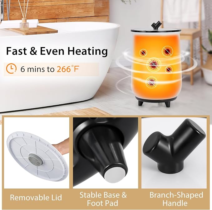 COSTWAY Bucket Style Towel Warmer, 23L Towel Warmer - Image 6