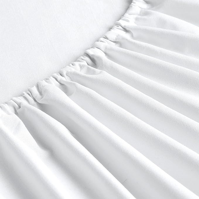 FreshCulture Twin Fitted Sheets, Bulk Pack of 6, Deep Pocket, Soft Microfiber - Image 6