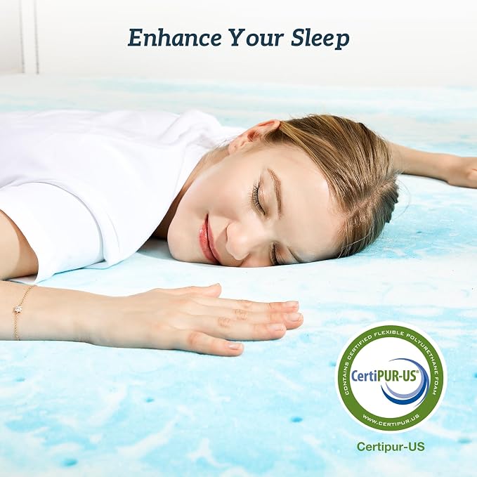 Sweetcrispy Mattress Topper Twin XL, 3 Inch Thick Memory Foam Gel Infused - Image 6