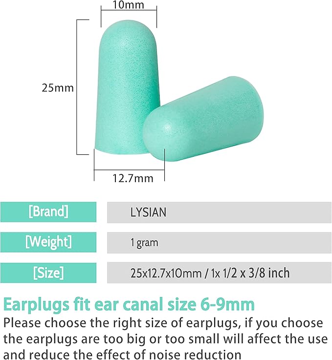 LYSIAN Ultra Soft Foam Earplugs - Image 7