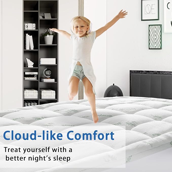 Mattress Topper Twin XL Size, Cooling Extra Thick Breathable Viscose Made from - Image 4