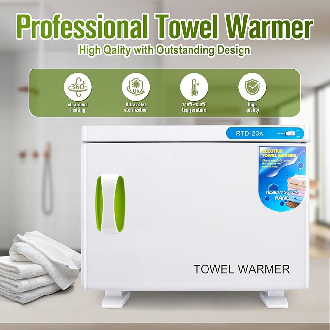 Hot Towel Warmer, 23L Hot Towel Cabinet, 2-in-1 Heated Towel Warmer - Image 7