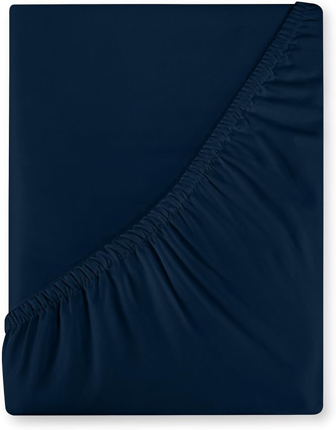 Royale Linens 400 Thread Count 100% American Grown Cotton Fitted Sheet Queen by ROYALELINENS