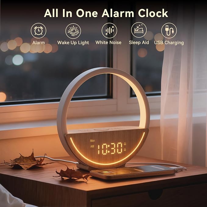 Vivilumens Wake Up Light Sunrise Alarm Clock - Image 3