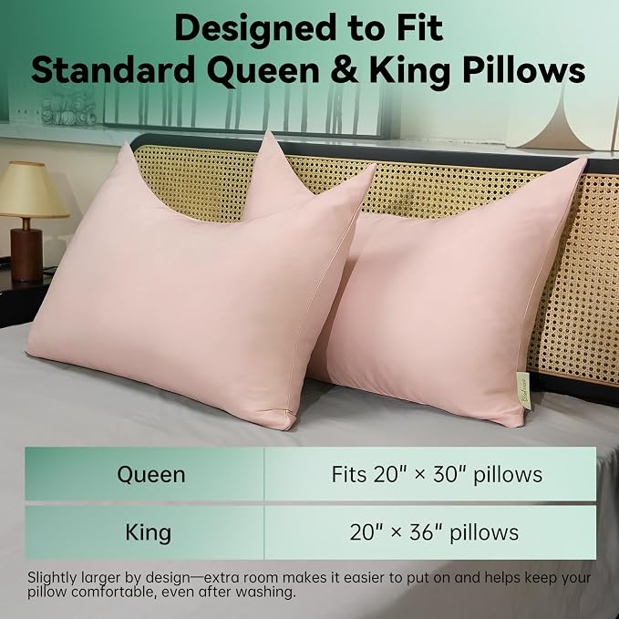 Cooling Curved Pillowcase for Side Sleeper Pillow - Image 8