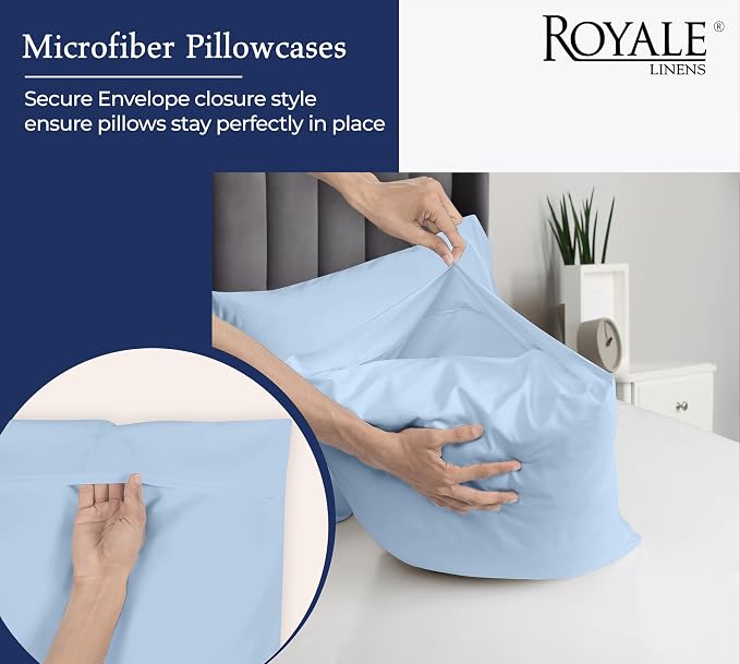 Royale Linens Standard Pillowcase Set of 2 - Image 5