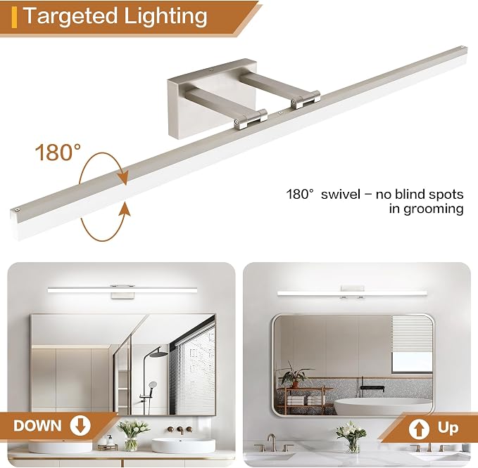 SOLFART Bathroom Light Fixtures: 48 Inch Vanity Light - Image 3
