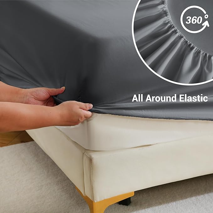 Bulk Full Fitted Sheet Only Deep Pocket 6 Pack, Quick Sort Bottom Bed Sheets - Image 4