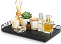 Large Bathroom Vanity Tray – 13" x 8" Oak Decorative Wooden Tray by Focusonit