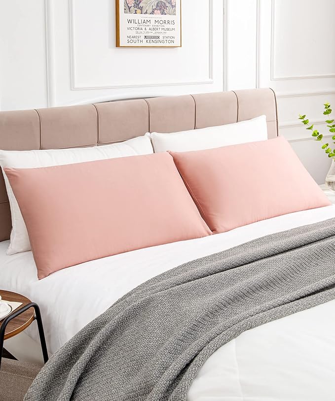 Warmstar Cotton Pillow Cases King Size Set of 2, 600 Thread Count Pillowcases - Image 2