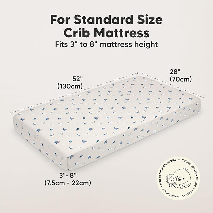 KeaBabies 2-Pack Organic Crib Sheets - Image 2