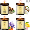 4 Pack 28oz Scented Candles, Soy Wax Jar Candles, Coconut Vanilla, Scented by SVECKE