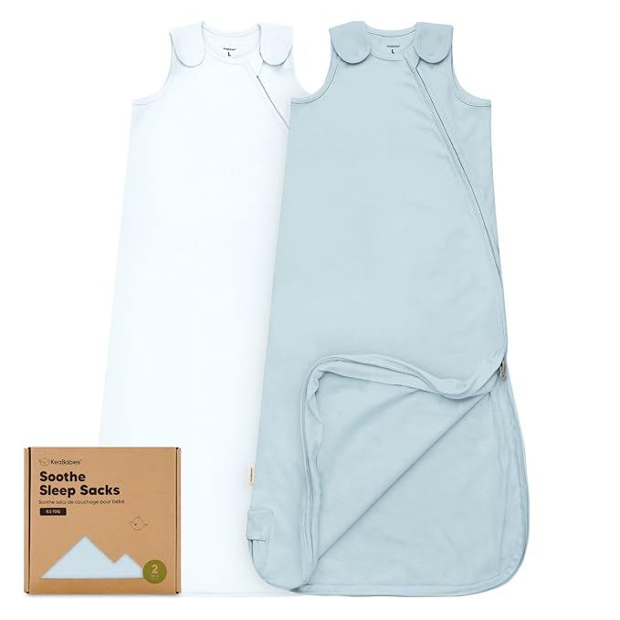 2-Pack Organic Baby Sleep Sacks, 100% Cotton by KeaBabies