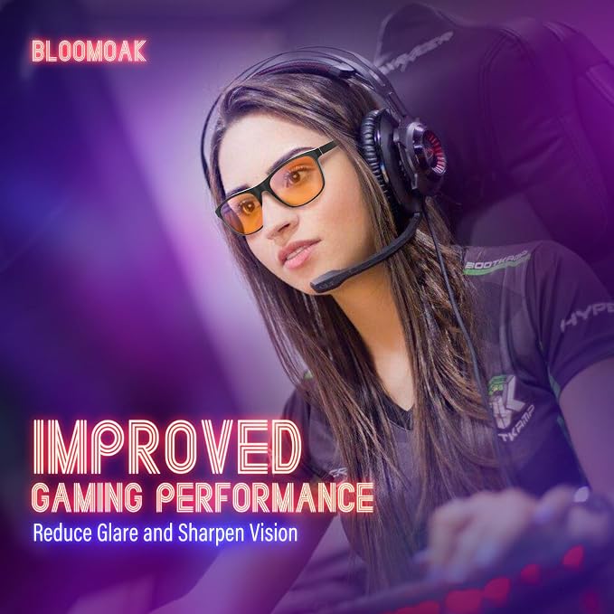 Bloomoak 100% Red Lens Blue Green Light Blocking Glasses- Dual AR Coatings - Image 5