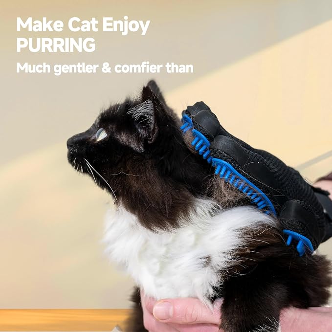 NVNAN 3 PCS Pet Hair Removal Glove and Pet Grooming Glove Kit - Image 9