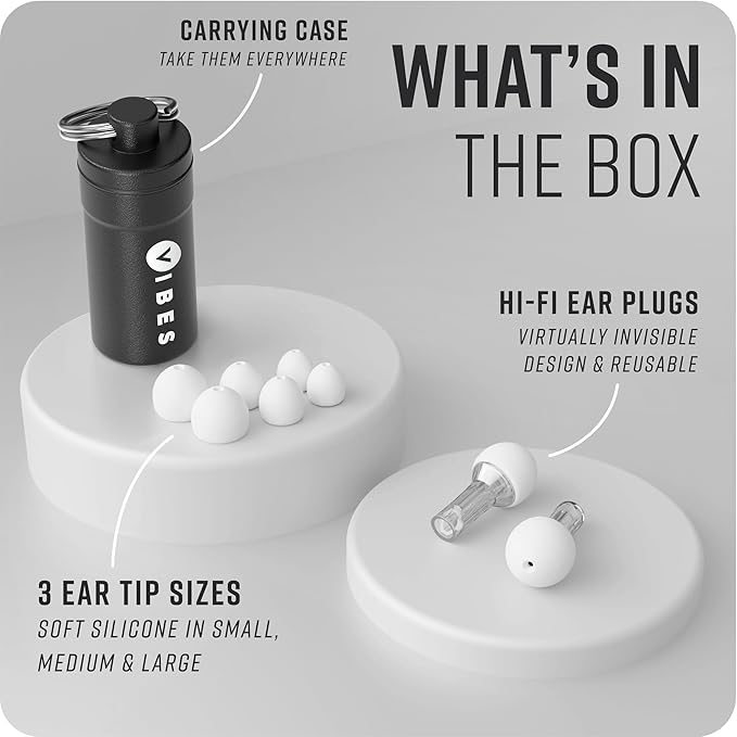 VIBES High Fidelity Concert Ear Plugs – Reusable Noise Reducing Ear Plugs - Image 5