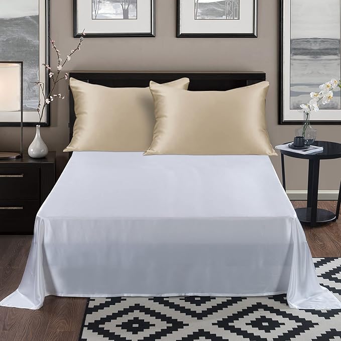 ALASKA BEAR Natural Silk Pillowcase, Hypoallergenic, 19 Momme, 600 Thread Count - Image 4