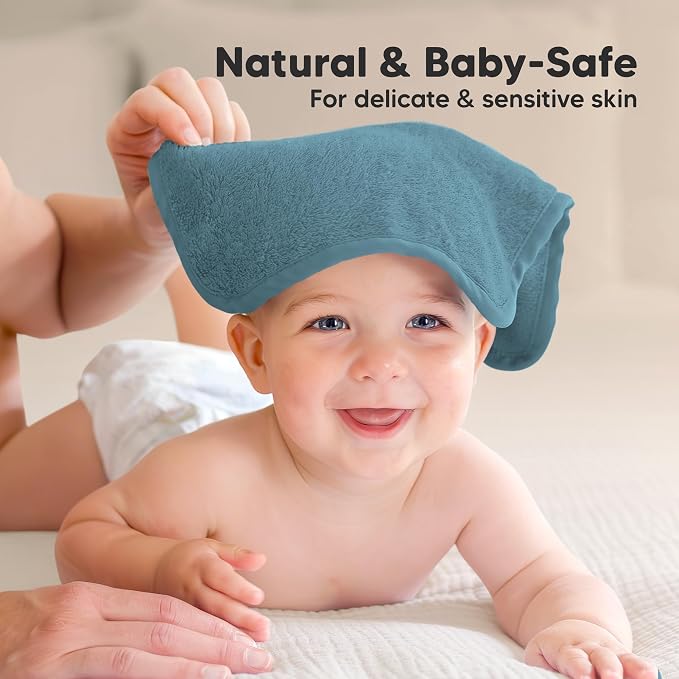 6-Pack Baby Washcloths – Soft Absorbent Viscose from Bamboo Washcloths - Image 5