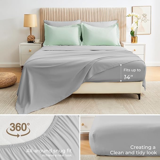 Sasttie King Size Comforter Set, 7 Pieces Bed in a Bag King, Complete Bedding - Image 4