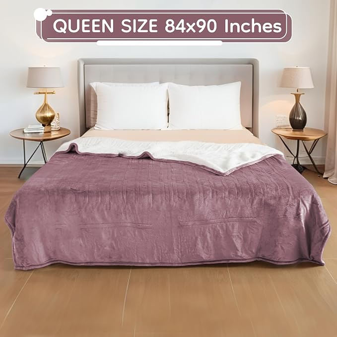 LaffyLo Electric Heated Blanket Queen Size 84 x 90, Dual Control, Fast Heating - Image 7